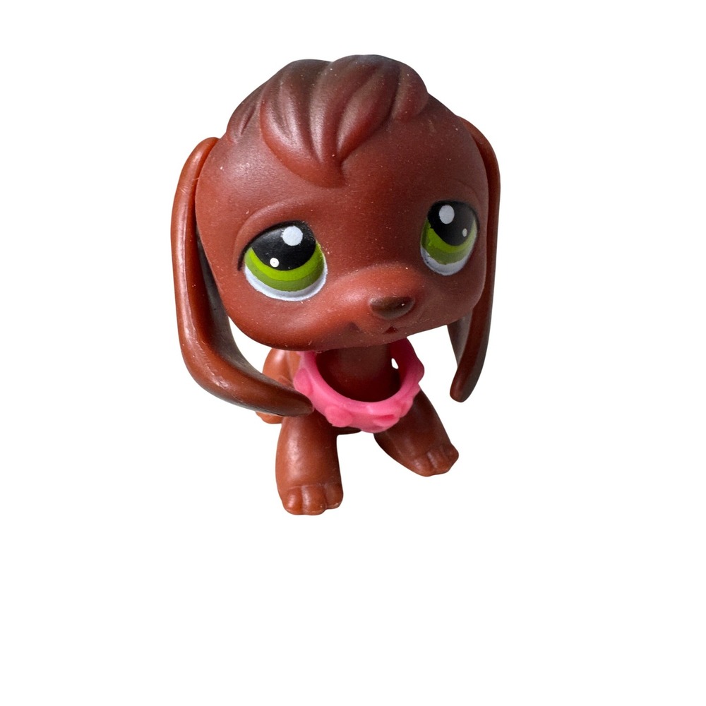 Littlest Pet Shop #77 Toy | Brown Beagle | Dog | Green Eyes Official Hasbro LPS
